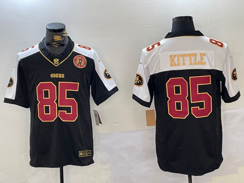 Men's San Francisco 49ers George Kittle #85 Black Alternate Jersey